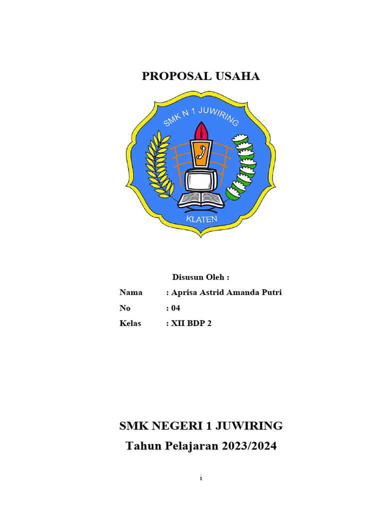 Proposal Usaha Risol Mayo 2023 | PDF