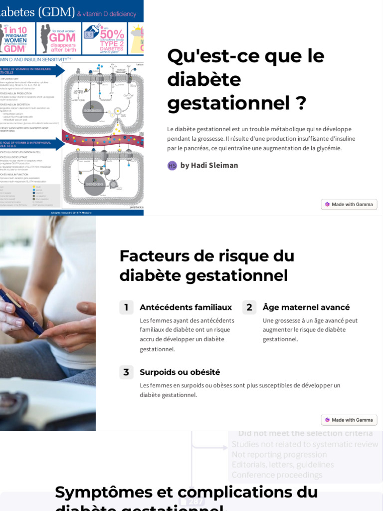 Comprendre le diabète gestationnel PDF Diabète gestationnel Obésité — free download