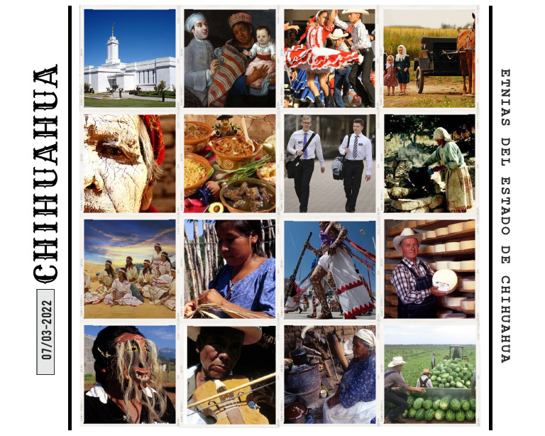 Collage Etnias Del Estado de Chihuahua | PDF