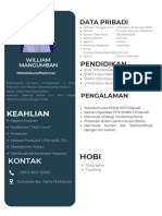 Putih Oranye Resume Lulusan Baru