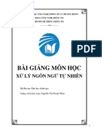 Bài giảng xử lý ngôn ngữ tự nhiên