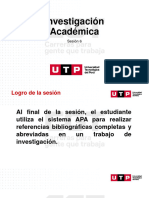 S03.s2 - Remota_Investigación Académica-Referencias APA