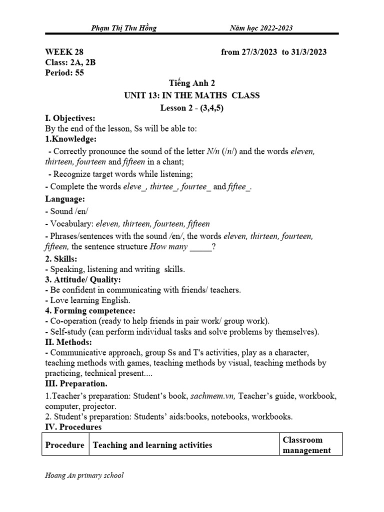 tuần 28.Hồng | PDF | Teaching Method | Teachers