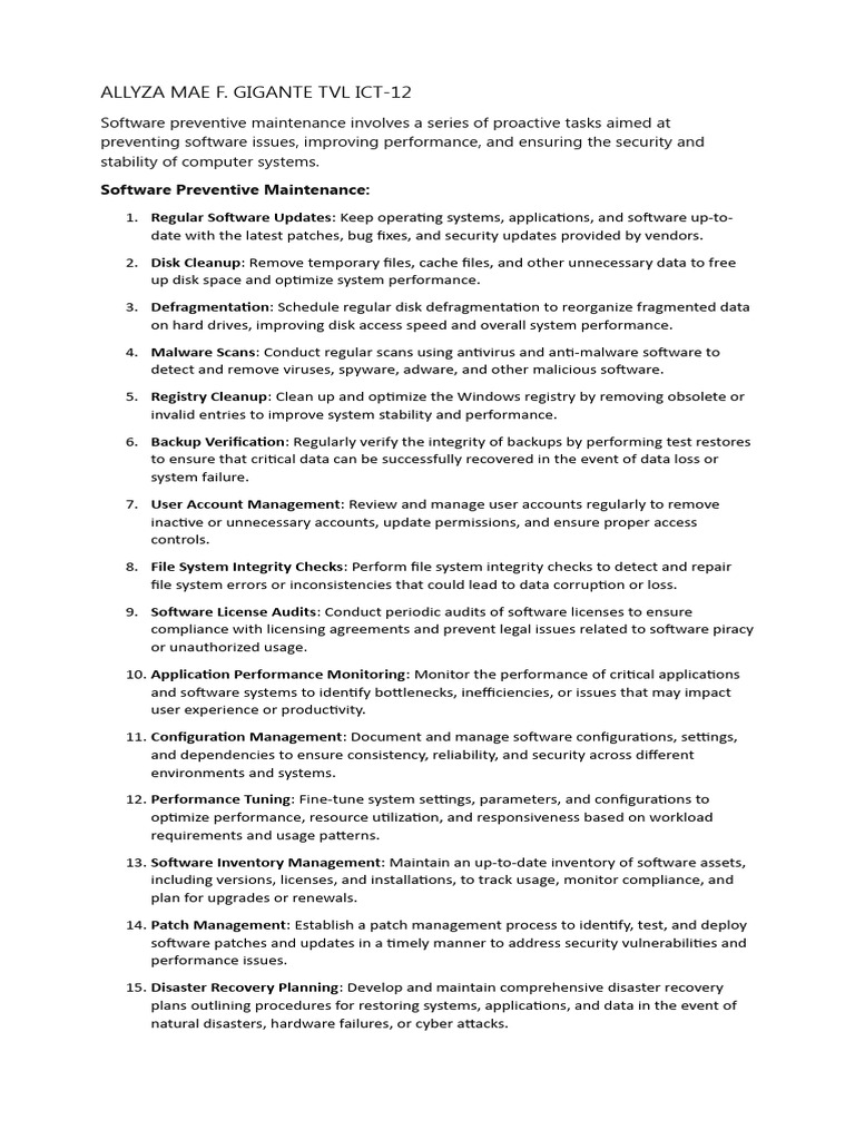 Essential Software and Hardware Maintenance | PDF | Malware | Security
