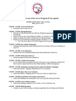 20th Anniversary of The Access Program Event Agenda Final Draft