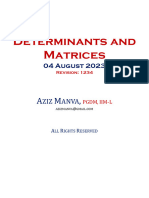 A15 Determinants and Matrices