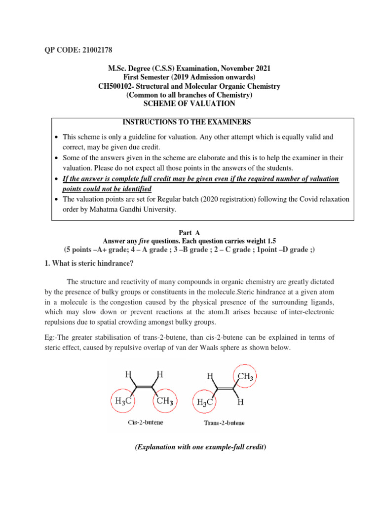 Organic Chemistry 2021 | PDF | Aromaticity | Conformational Isomerism