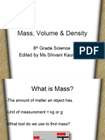 GR 8 Mass Volume & Density