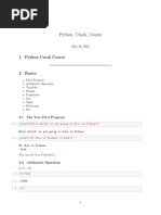 Notebook Python Crash Course