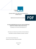 PLANO DE BENEFÍCIOS SOCIAIS COMO SUPORTE DE DESENVOLVIMENTO ORGANIZACIONAL 