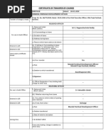 FORM G.F.R. - 33 (See Rule - 78) Certificate of Transfer of Charge ...