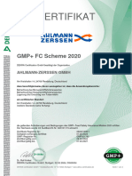 Rezert. Zertifikat GMP+2020 FSA - LU, GMP+2020 FSA - BEFR Binne, GMP+2020 FSA - BEFR Küste