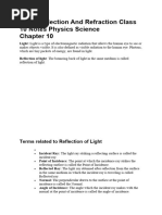 Light Reflection and Refraction Class 10 Notes Physics Science3