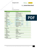 Customer Master Record: Smartbooks Operations Management With Analytics Workbook Exercise 2.1