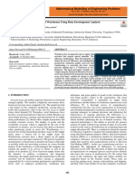 Mathematical Modelling of Engineering Problems: Received: 4 July 2021 Accepted: 12 October 2021