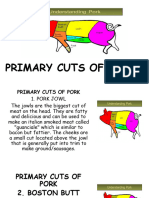 Primary Cuts of Pork