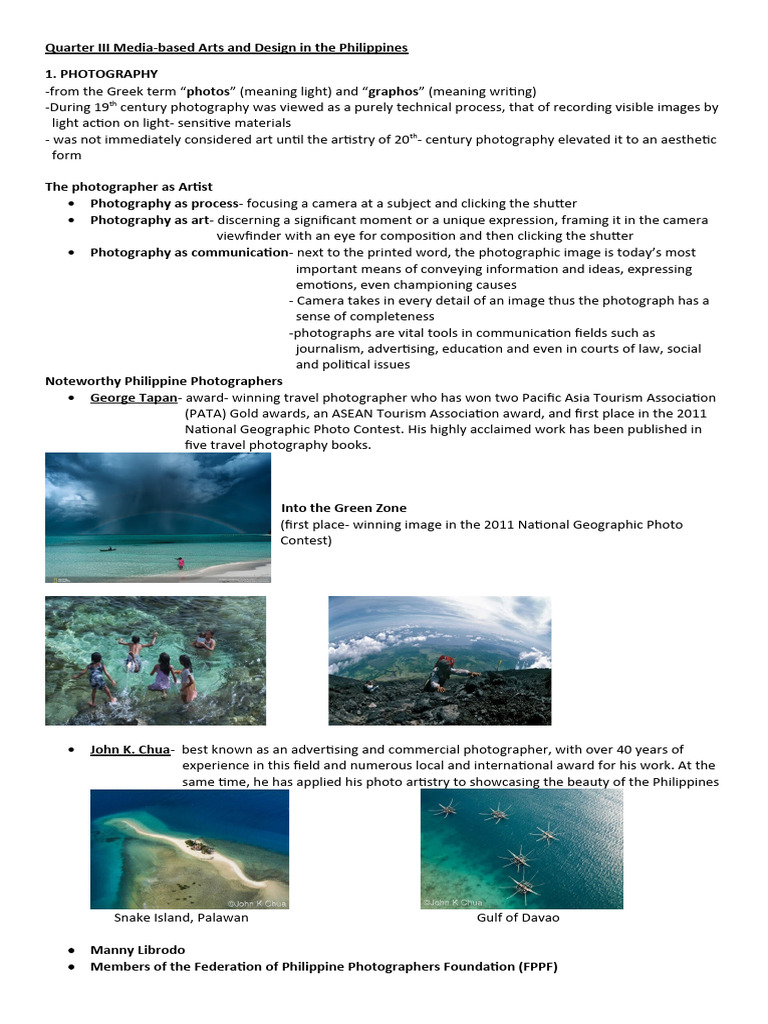 Quarter III Media Based Arts and Design in The Philippines | Download ...