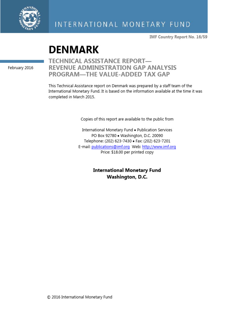 Denmark Case Study Taxation PDF Value Added Tax Taxes