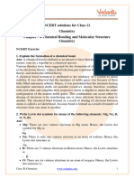 NCERT Solutions For Class 11 Chemistry Chapter 4 - Chemical Bonding and Molecular Structure - .