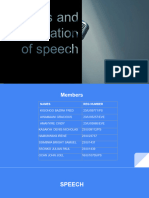 Types and organization of speech