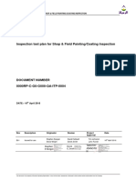 ITP For Piping Shop & Field Painting/coating