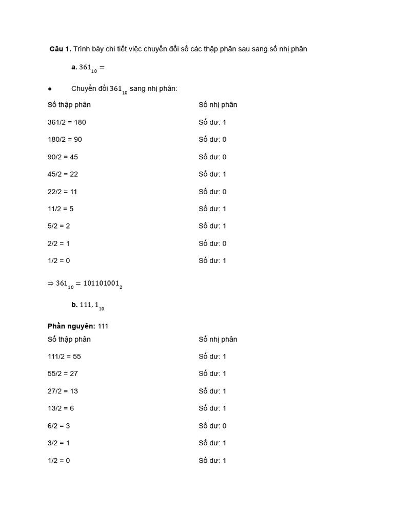 Đề học kỳ 2 - KTMT 1 | PDF