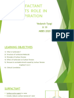 Surfactant and Its Role in Respiration