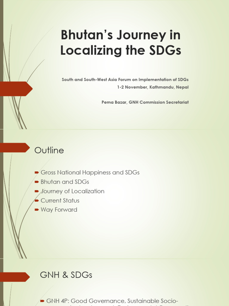 Bhutan’s_Journey_in_Localizing_the_SDGs | PDF | Natural Environment