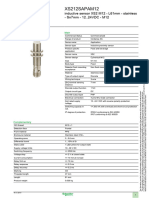 Data Sheet Inductive Sensor Ø12 - Schneider - XS212SAPAM12