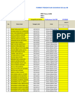 FORM Pendataan Sas SD Kelas 2