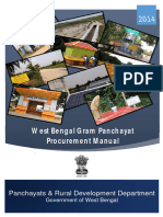West Bengal Gram Panchayat Procurement Manual 2014 English