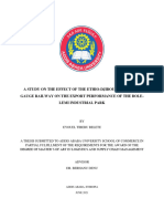 A Study on the Effect of the Ethio-djibouti Standard