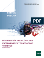 Intervención Psicológica en Enfermedades y Trastornos Crónicos Uned