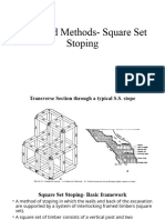 Supported Methods - Square Set Stoping