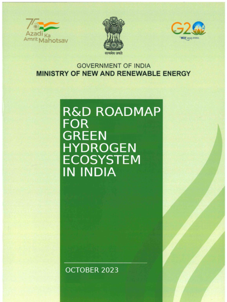 Roadmap To Grenn Energy For India. | PDF | Catalysis | Hydrogen