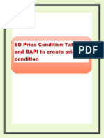 SD Price Condition Tables 