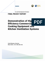 Demonstration of HighEfficiency Commercial Cooking Equipment and Kitchen Ventilation Systems