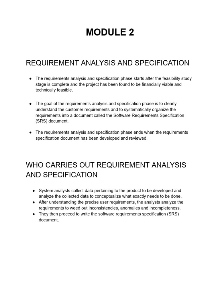 Requirements Analysis and SRS Guide | PDF | Computing | Computer ...