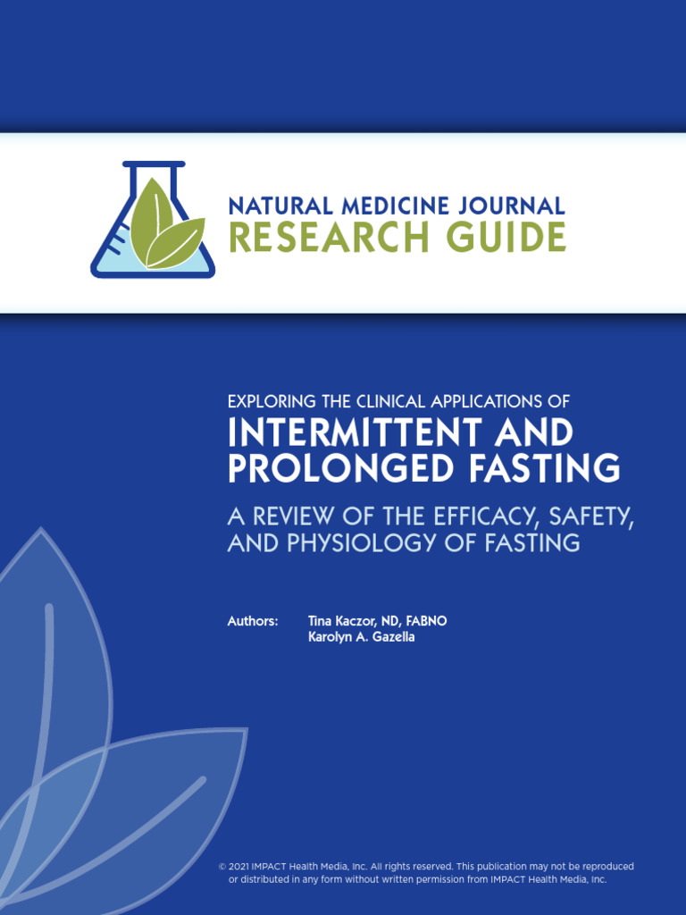 Natural Medecine Journal - Intermittent Fasting | PDF | Dieting ...