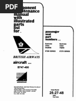 Dr.STONE FIGURE of STONE WORLD -造形の科学- B747-400 Seat Maintenance Manual | PDF