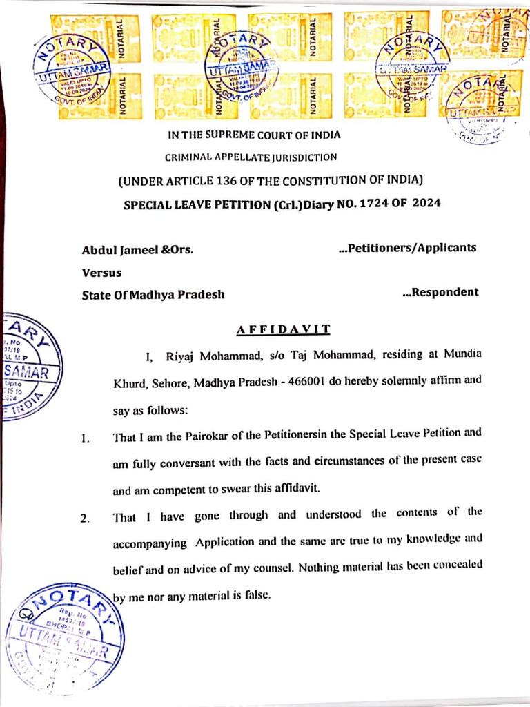 Affidavit of IA | PDF | Civil Law (Common Law) | Legal Procedure