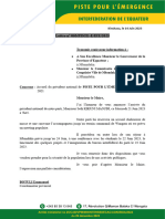 Lettre D'installation Du Parti À L'équateur 1