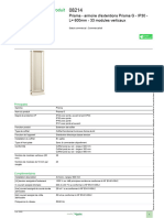 Fiche Technique Du Produit: Prisma - Armoire D'extentions Prisma G - IP30 - L 600mm - 33 Modules Verticaux