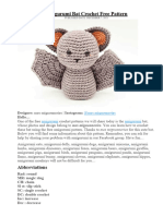 Amigurumi Bat Crochet Free Pattern