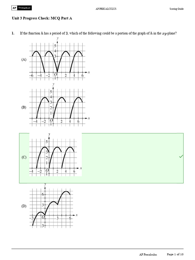 Unit 4 Mcq Progress Check