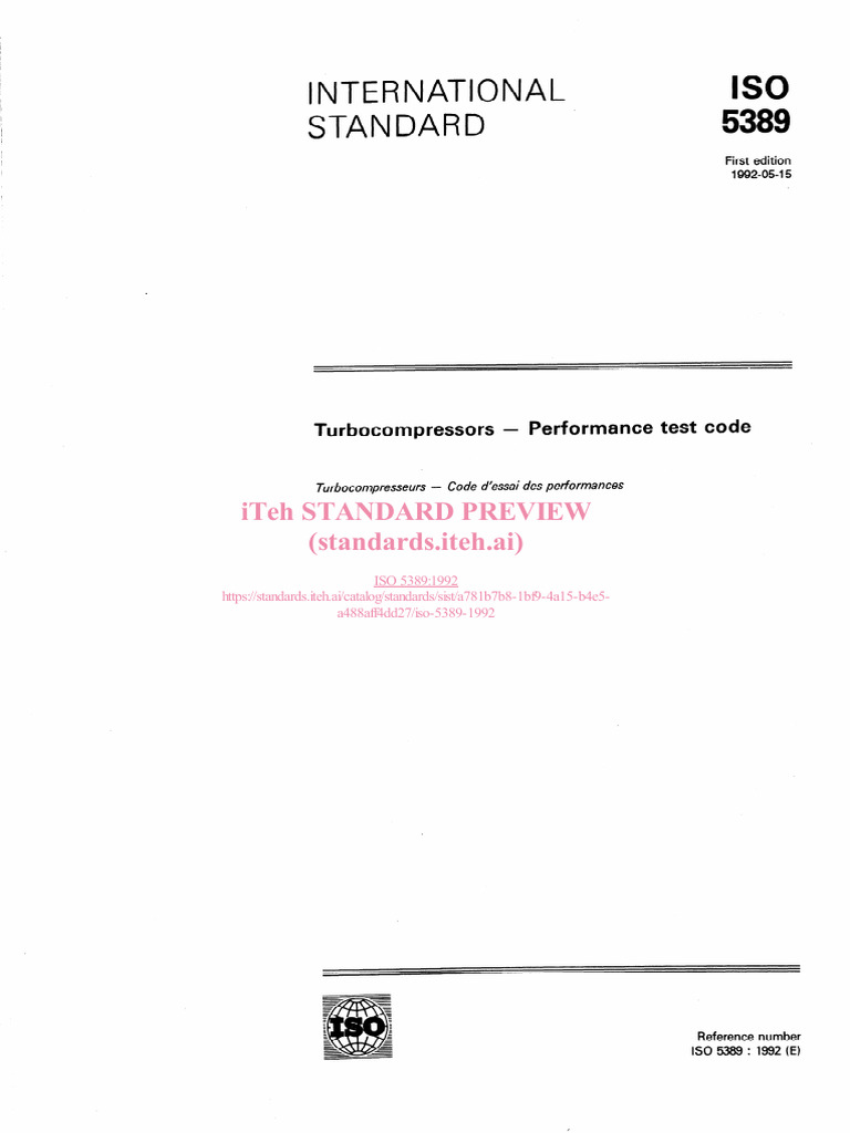 サンプル Iso 5389 1992 | PDF | Fluid Dynamics | Gases