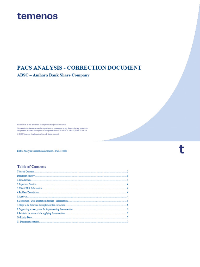 PACS Analysis Correction Guide | PDF | File Transfer Protocol ...