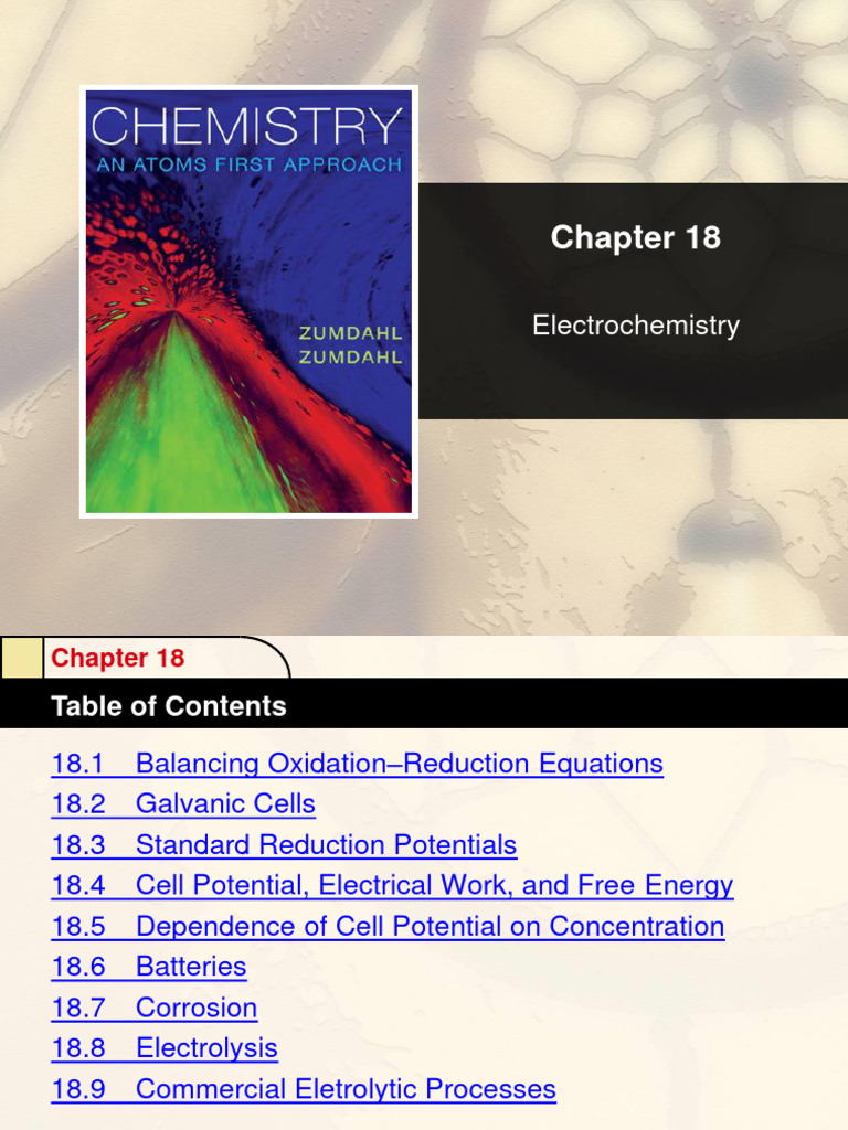 5 Electrochemistry | PDF | Redox | Electrochemistry