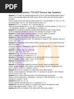 TCS Aptitude Questions - TCS NQT Previous Year Questions