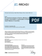 An Empirical Analysis of Factors Affecting Renewable Energy Consumption in Association of Southeast Asian Nations-4 Countries